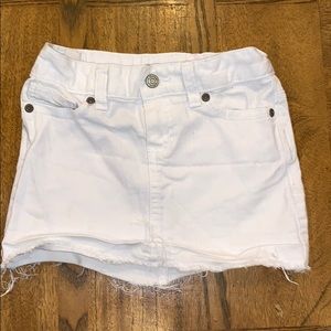 Old Navy White Denim Skirt Sz 6